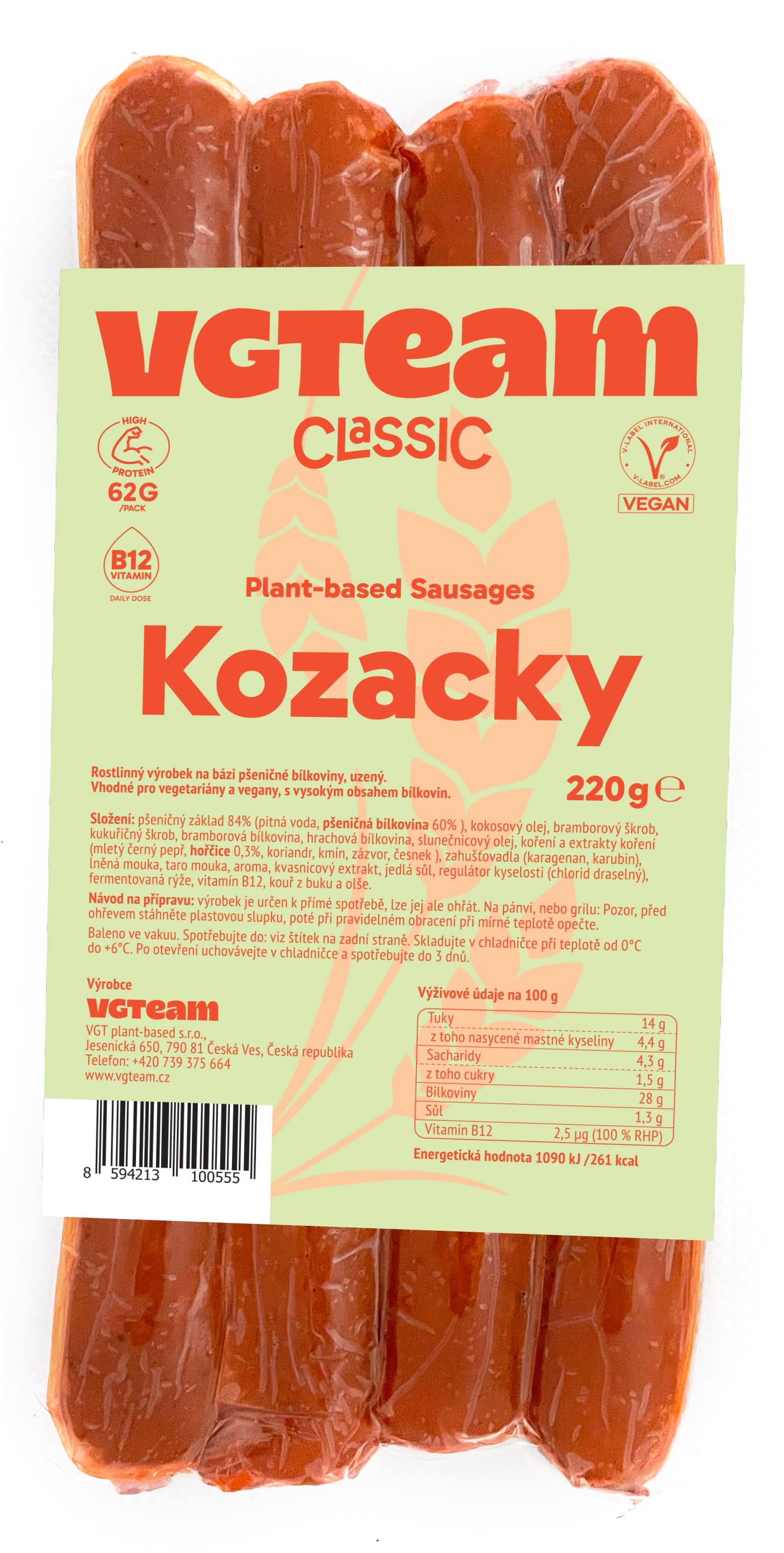 Plant-Based sausages "Kozacky"